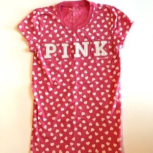 Victoria’s Secret Pink Fitted T-Shirt, XS